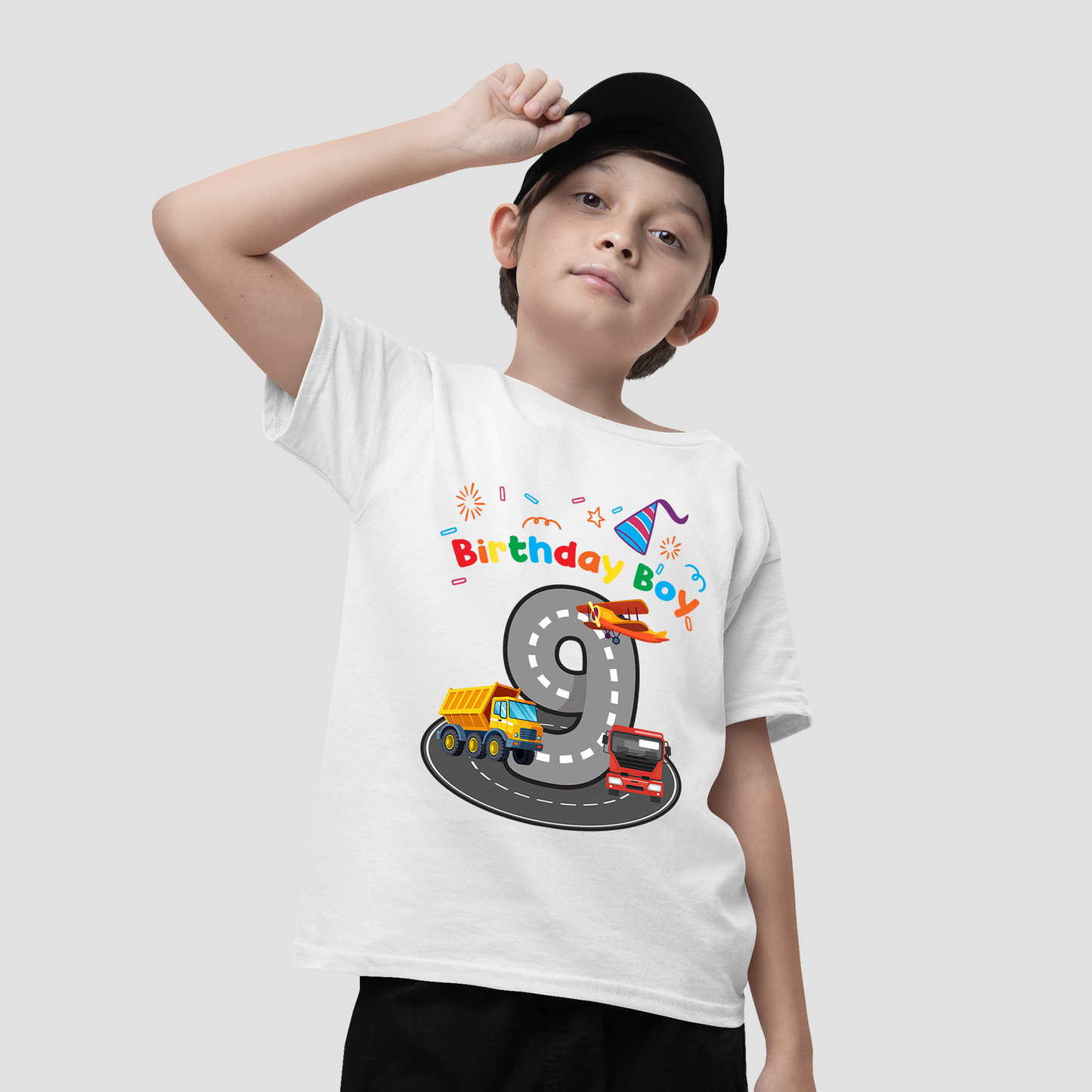 Custom Birthday Boy Shirt, Personalized 9th Birthday Toddler Shirts,Custom Boys Birthday Gift