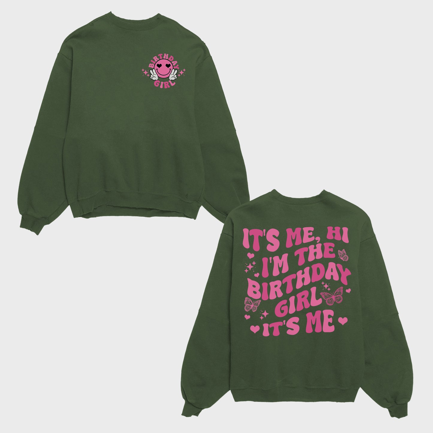 It's me Hi I'm the Birthday Girl It's Me Shirt, Birthday Girl T-Shirt,Smiley Face Birthday Shirt