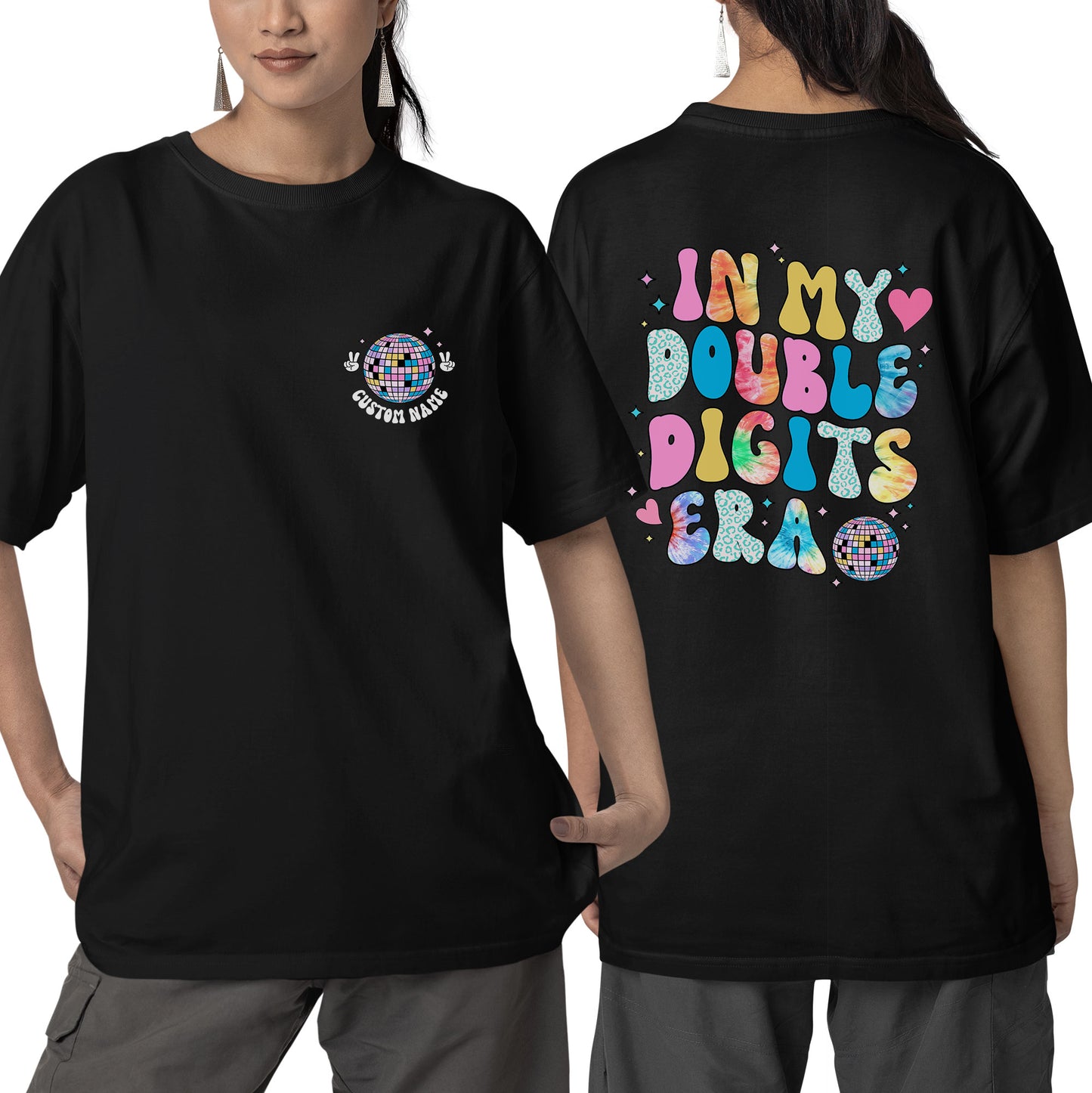 Funny Retro Groovy In My Double Digits Era Shirt, 10th Birthday Shirt, In My New Era Gift, Gift For Birthday Kids