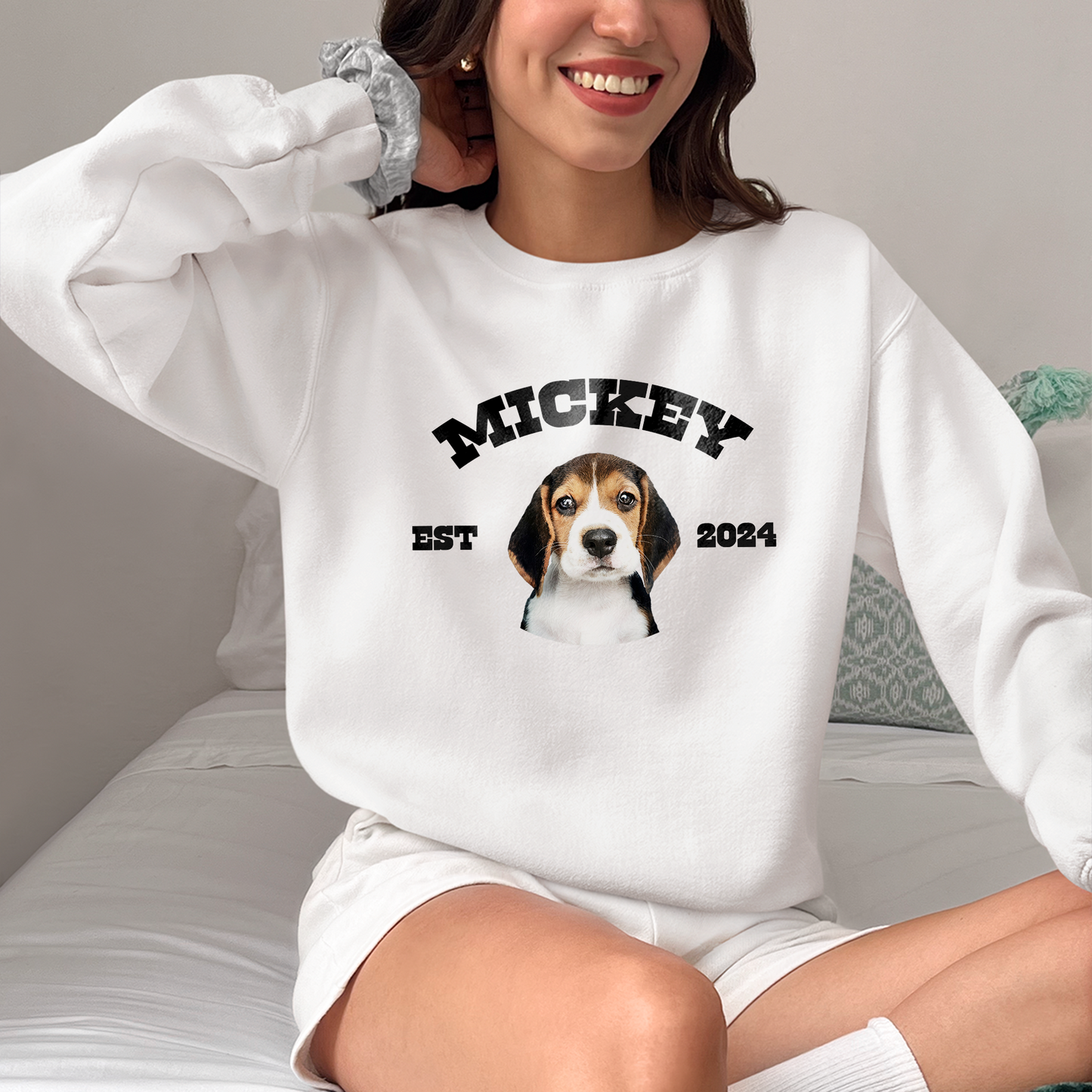 Custom Dog Cat Shirt with Pet Photo and Name, Pet Est 2024 Shirt,  Pet Lover Shirt