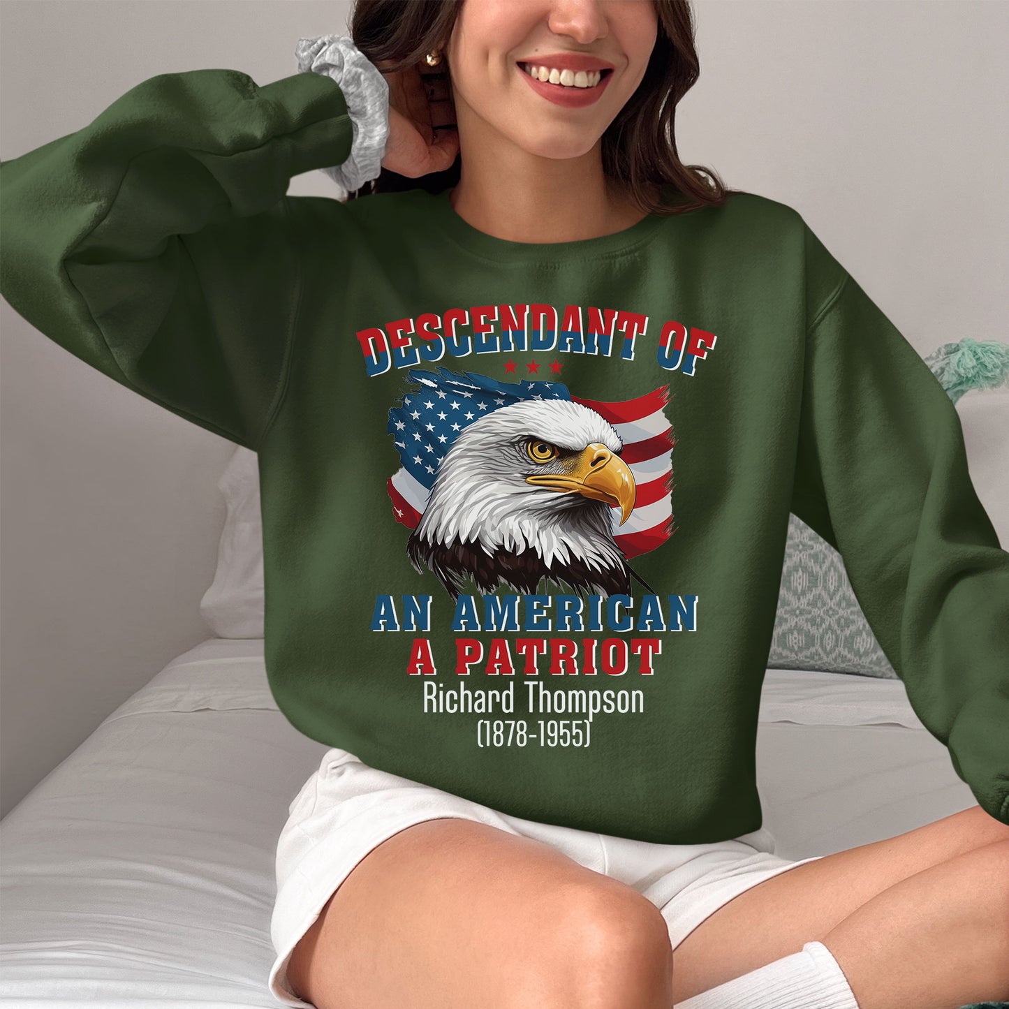 Custom Descendant of a Patriot Shirt,  Custom Personalized Daughters of the American Revolution Sons of the American Revolution,  Revolutionary War Shirt