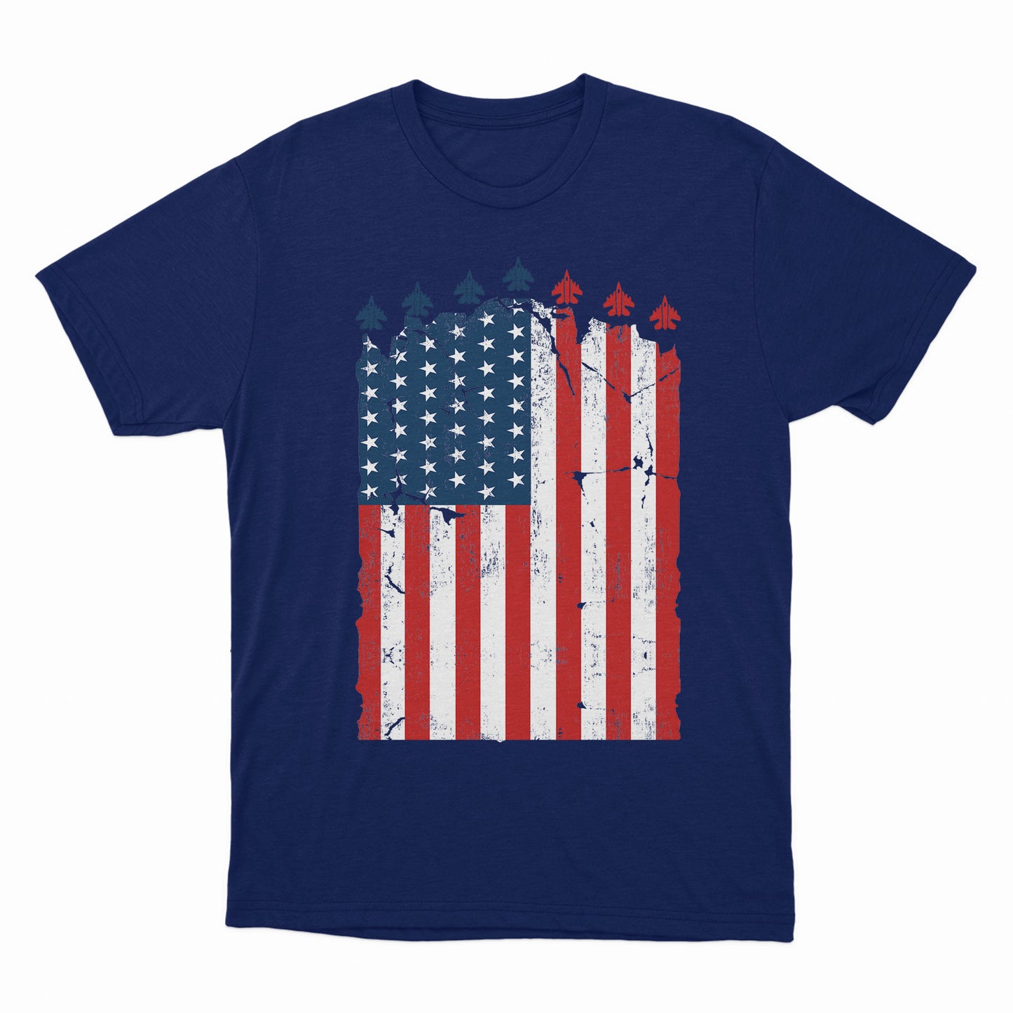 Red White Blue Air Force Flyover Men's T-shirt, Air Force Shirt, 4th of July shirt, Shirt for DAD,July 4th Independence Day shirt