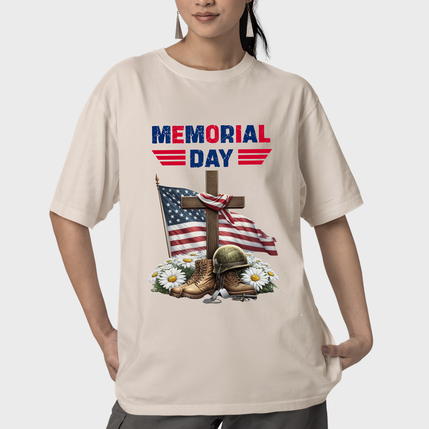 Memorial Day Shirt, American Flag Shirt, Patriotic Outfit, Christian Shirts, Soldier Shirt, USA Boots Graphic Tees